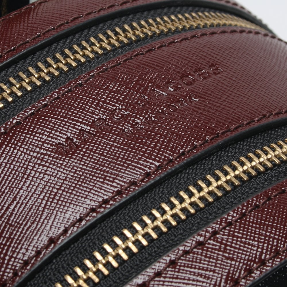 Pack Shot Black & Red Leather Backpack