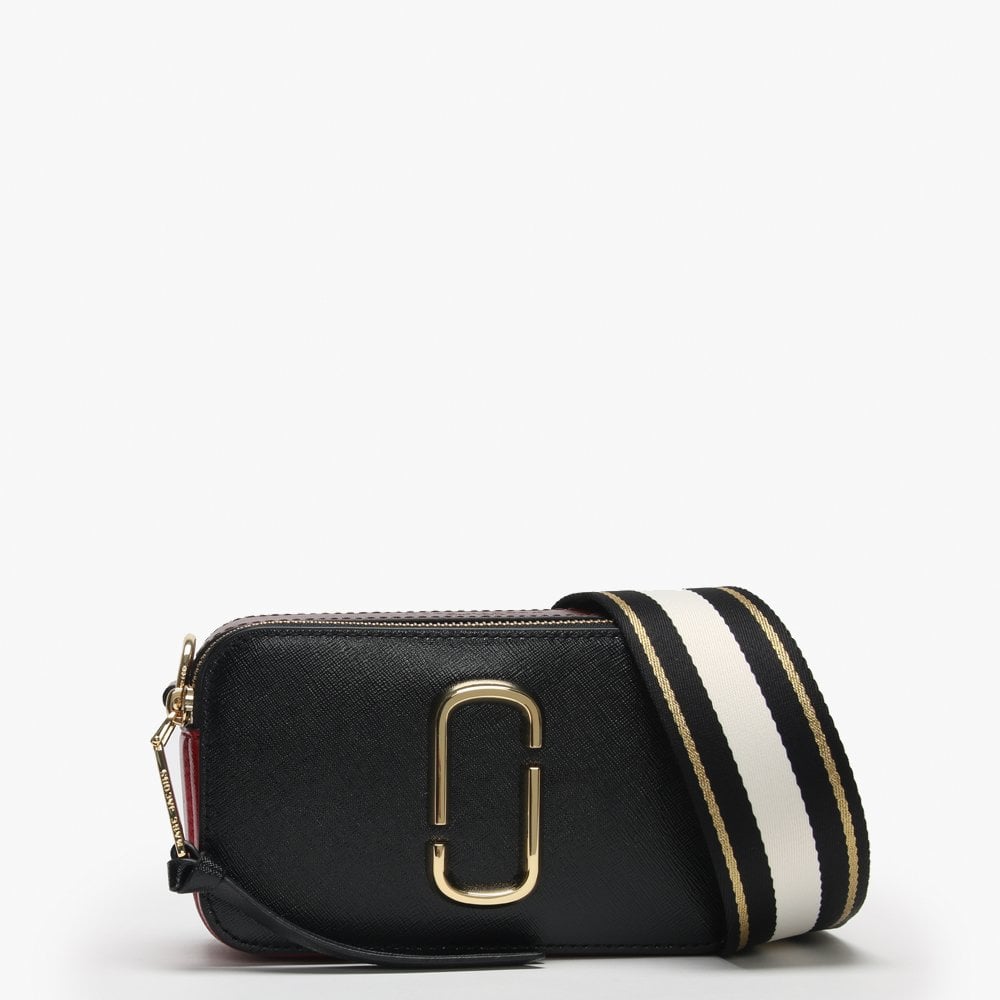 Snapshot & Red Leather Camera Bag