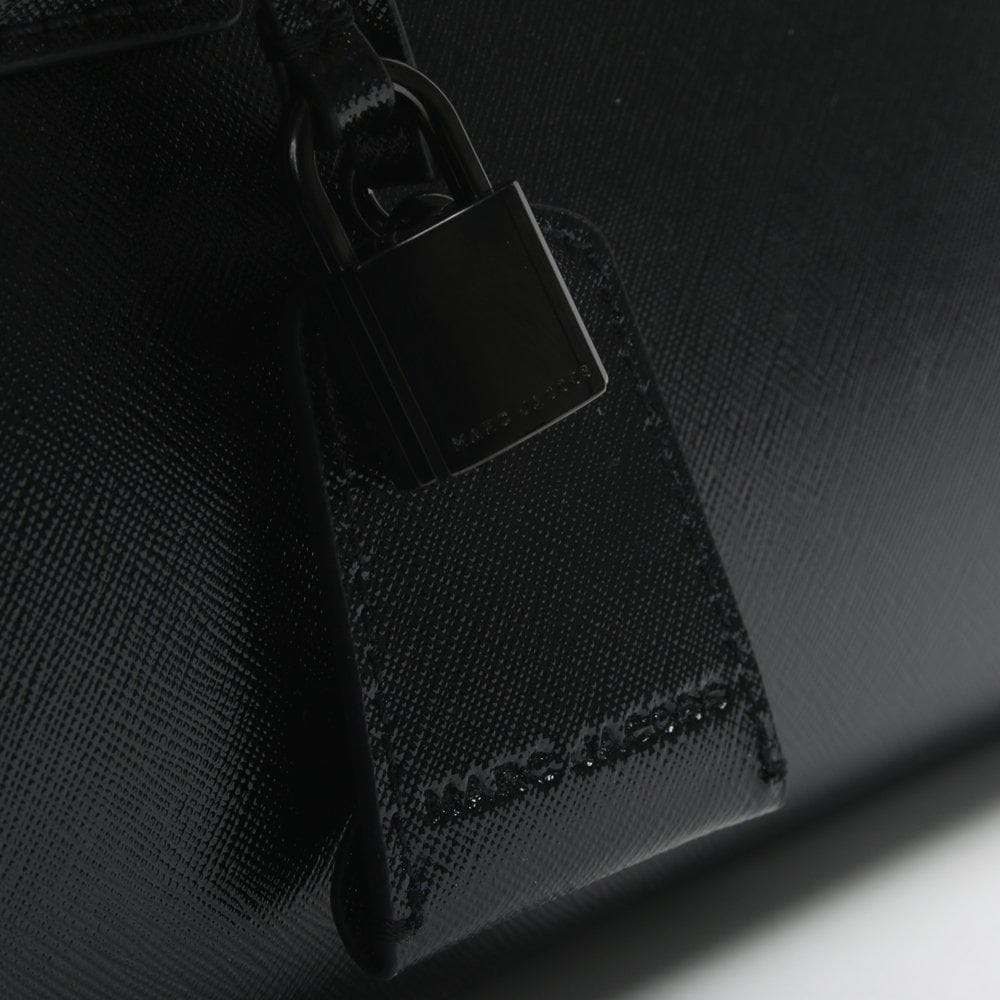 Big Shot Black Leather Tote Bag
