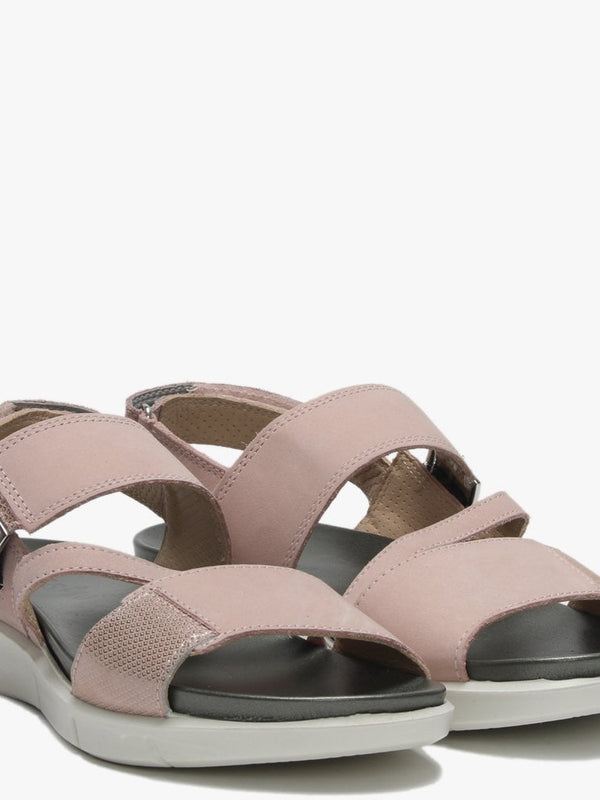 Pink Suede Strappy Sandals