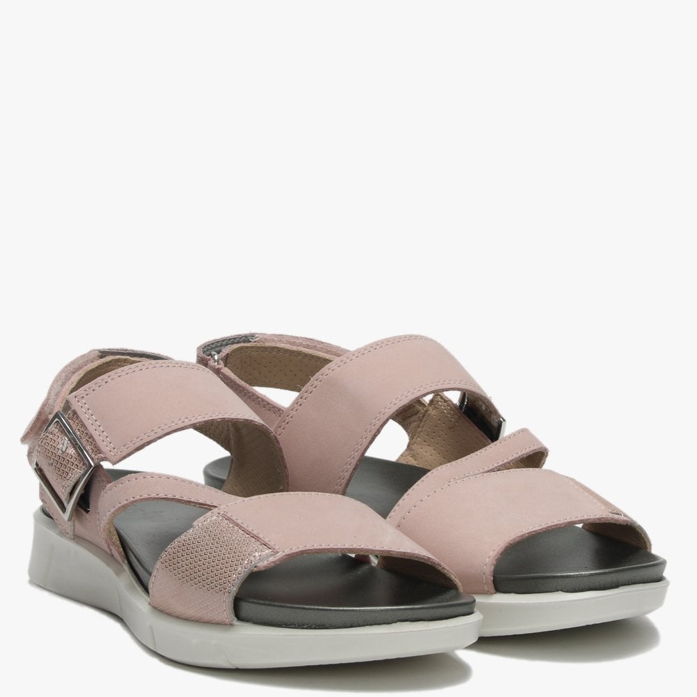 Pink Suede Strappy Sandals