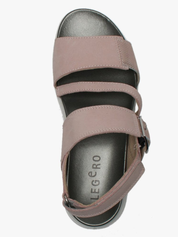 Pink Suede Strappy Sandals