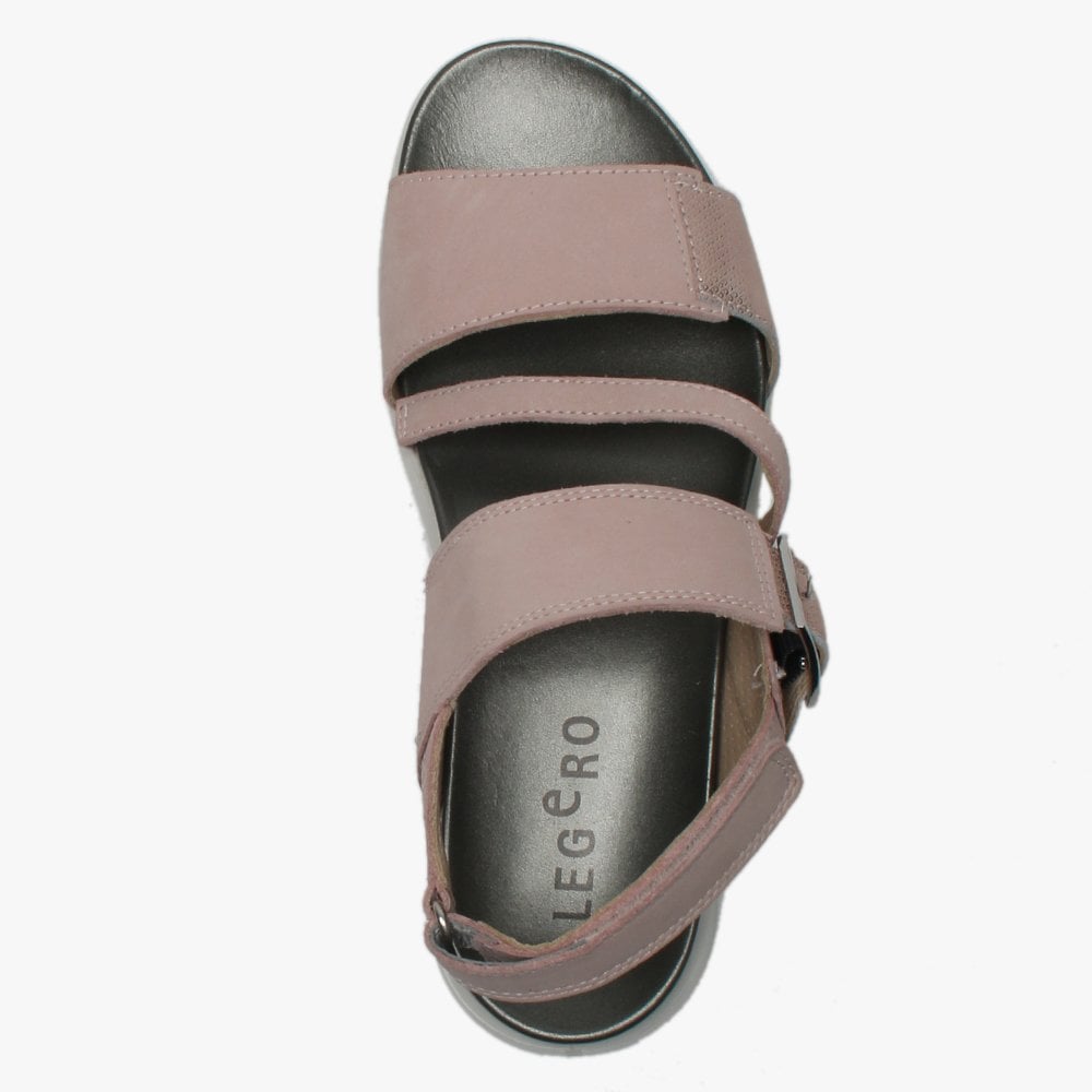 Pink Suede Strappy Sandals