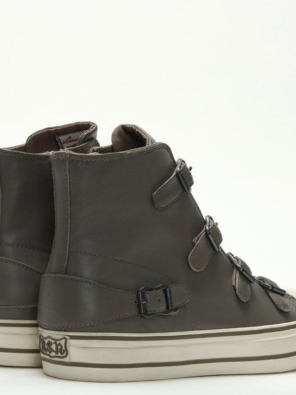 Virgin Bis Perkish Leather Buckled High Top Trainers