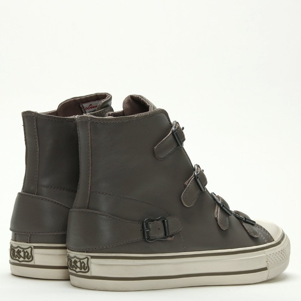 Virgin Bis Perkish Leather Buckled High Top Trainers