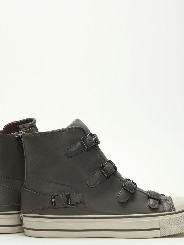 Virgin Bis Perkish Leather Buckled High Top Trainers
