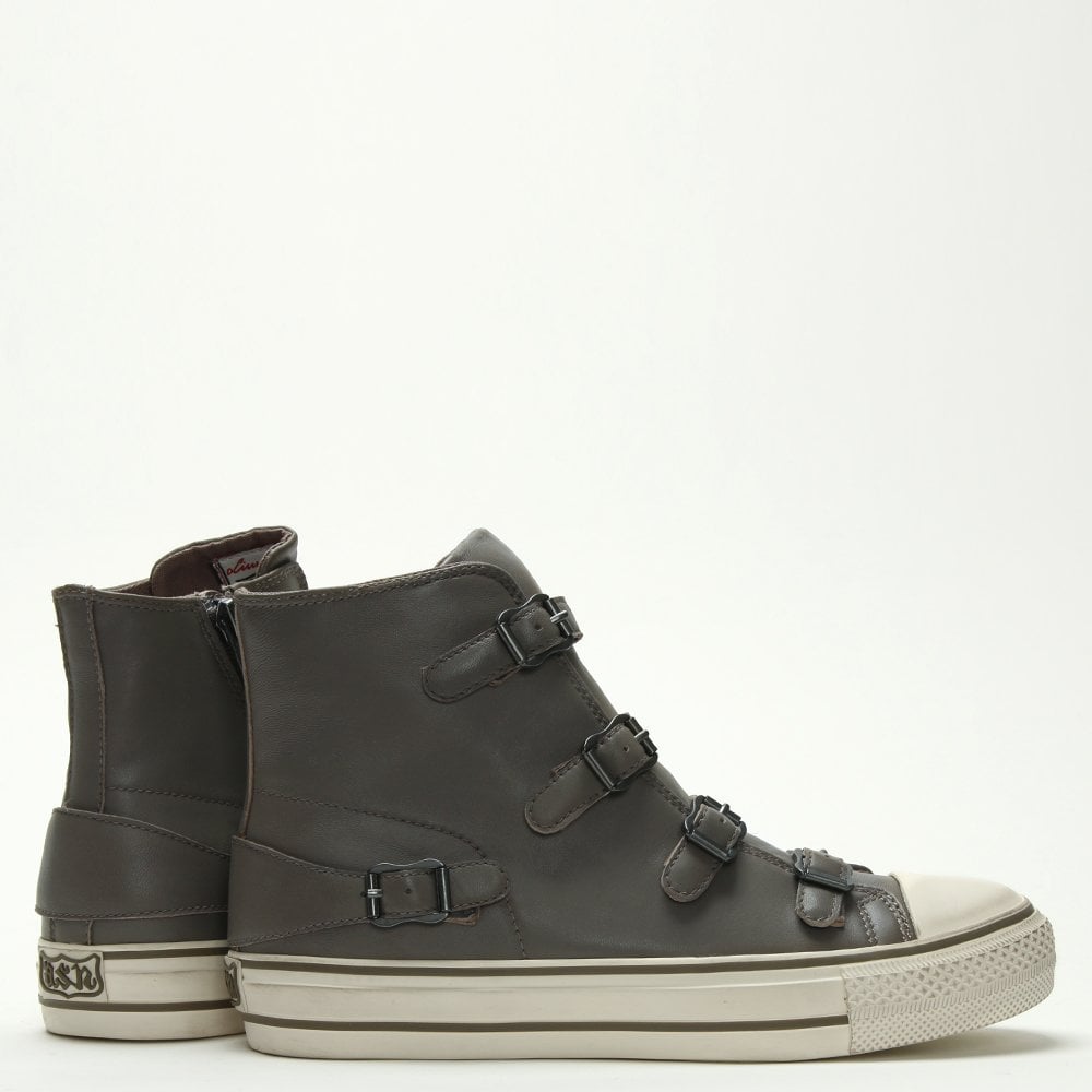 Virgin Bis Perkish Leather Buckled High Top Trainers
