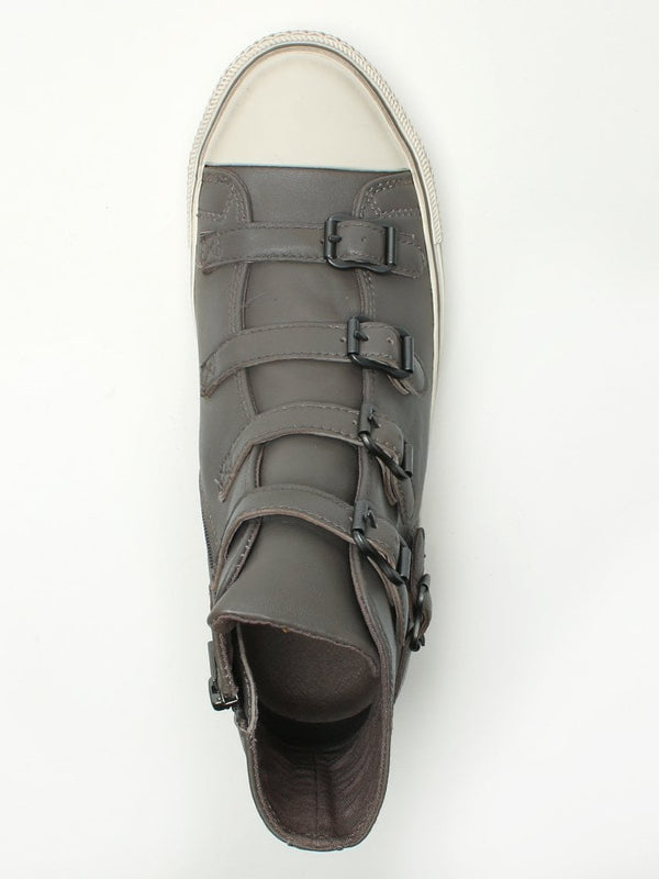 Virgin Bis Perkish Leather Buckled High Top Trainers