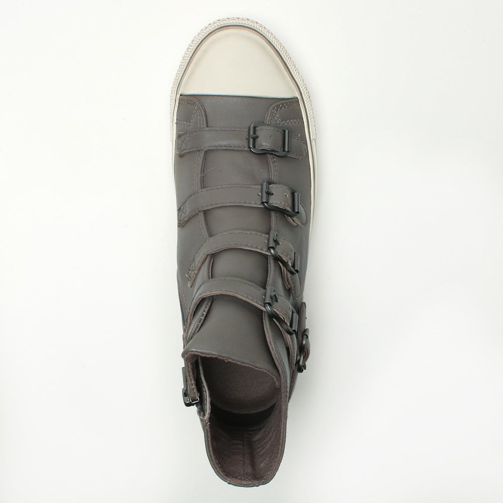 Virgin Bis Perkish Leather Buckled High Top Trainers