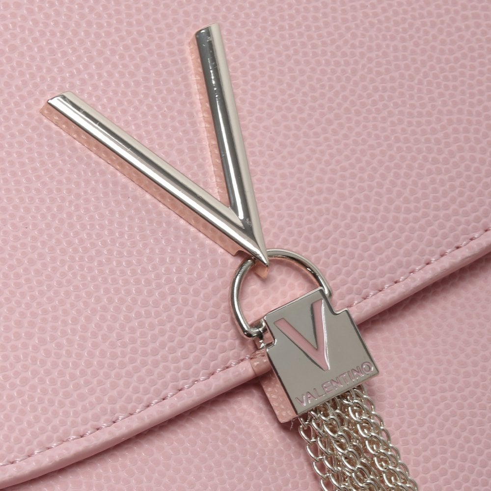 Divina Large Pink Pebbled Shoulder Bag
