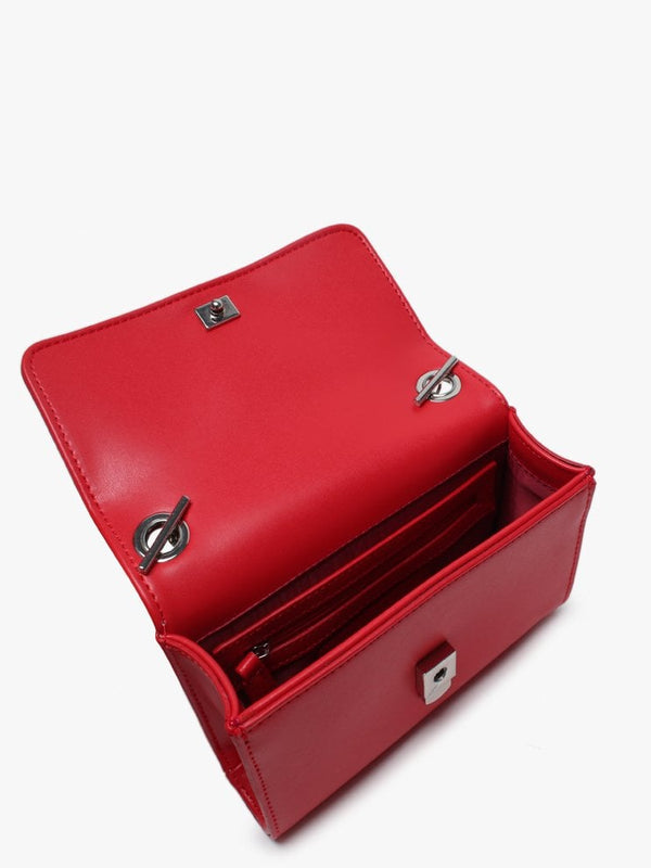 Ranma Red Diamante Embellished Shoulder Bag