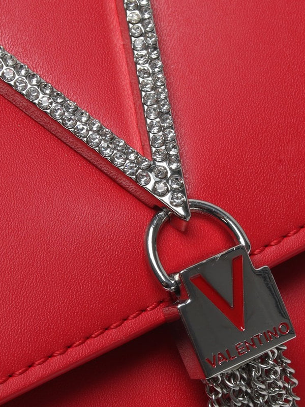 Ranma Red Diamante Embellished Shoulder Bag