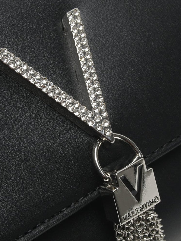 Ranma Black Diamante Embellished Shoulder Bag