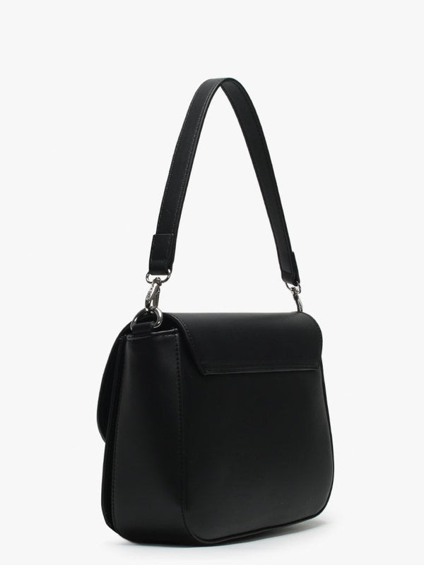 Ranma Large Black Diamante Embellished Shoulder Bag