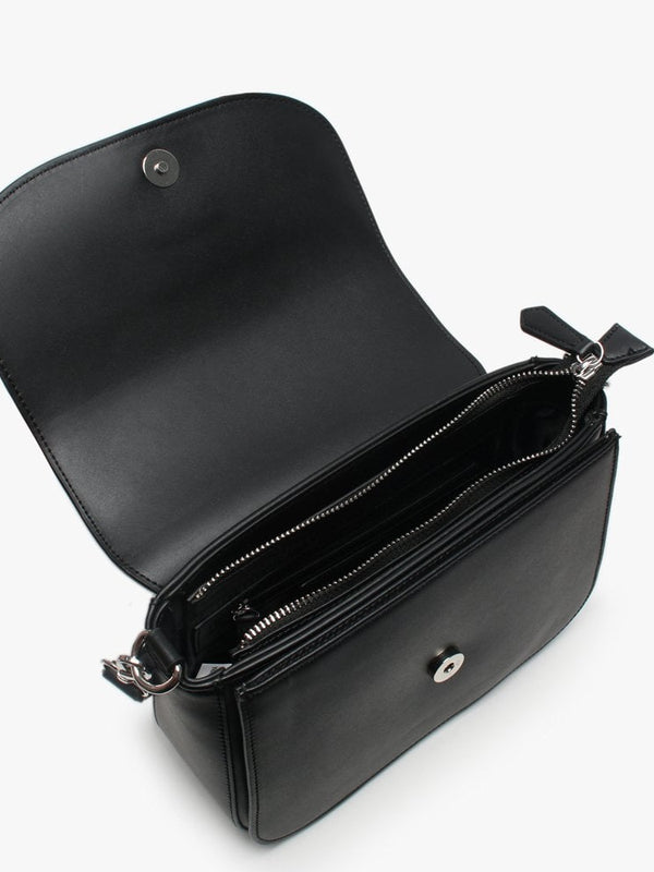 Ranma Large Black Diamante Embellished Shoulder Bag