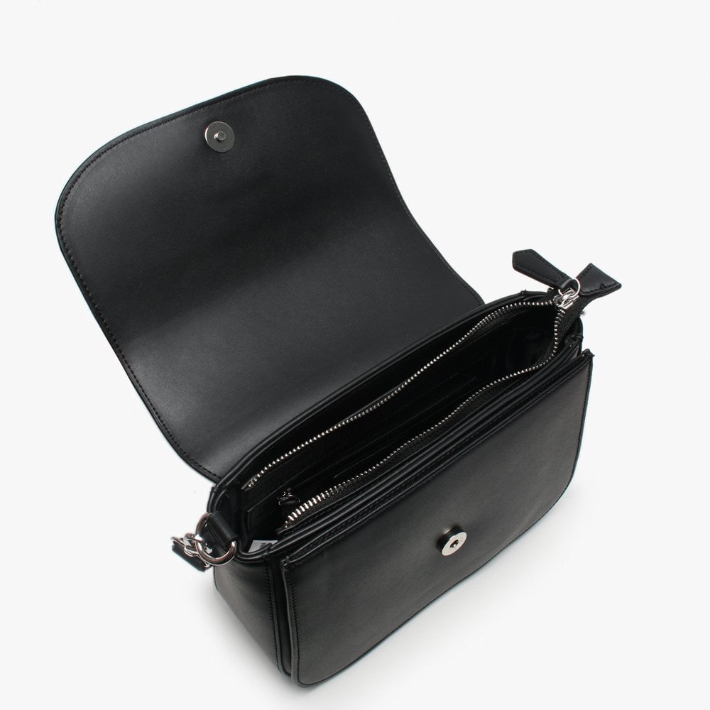 Ranma Large Black Diamante Embellished Shoulder Bag