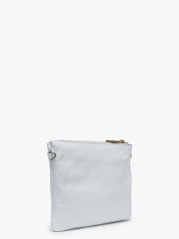 Oceano White Leather Cross-Body Bag
