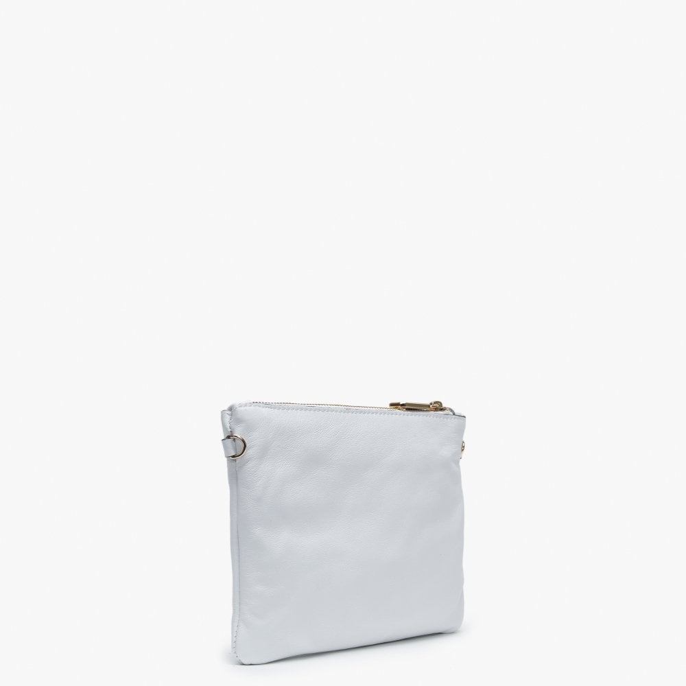 Oceano White Leather Cross-Body Bag