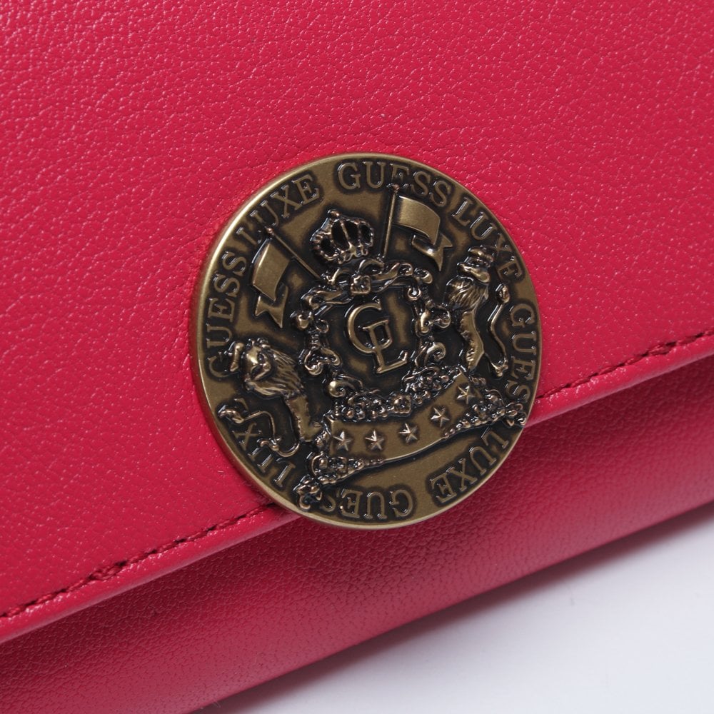 Atlas Flap Organizer Pink Leather Wallet