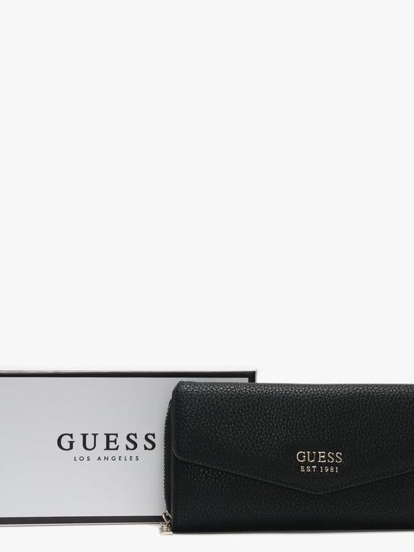 Colette Black Pebbled Clutch Purse