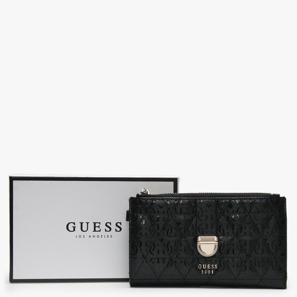 Tabbi Black Logo Zip Fastening Wristlet Organizer