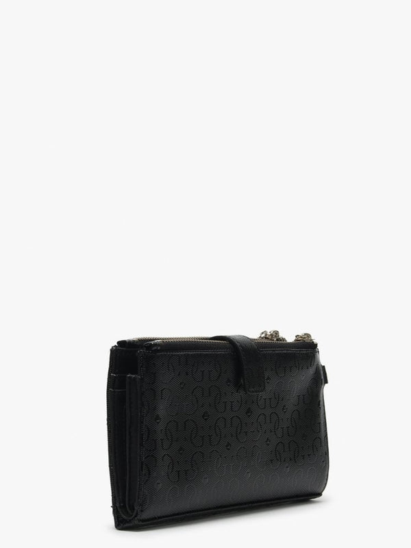 Tabbi Black Logo Zip Fastening Wristlet Organizer