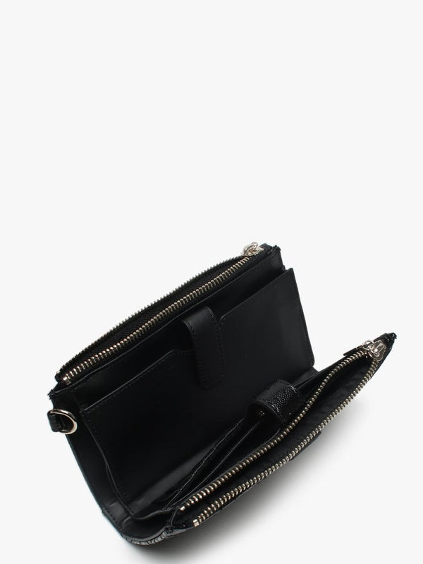 Tabbi Black Logo Zip Fastening Wristlet Organizer