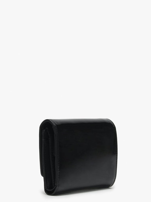 Kamryn Trifold Black Patent Purse