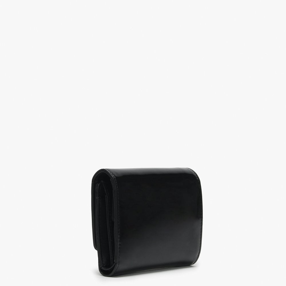 Kamryn Trifold Black Patent Purse