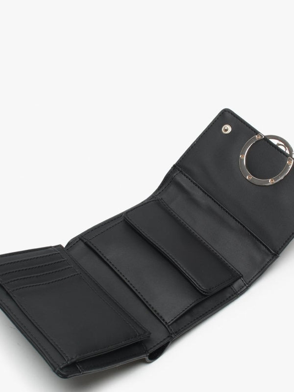 Kamryn Trifold Black Patent Purse