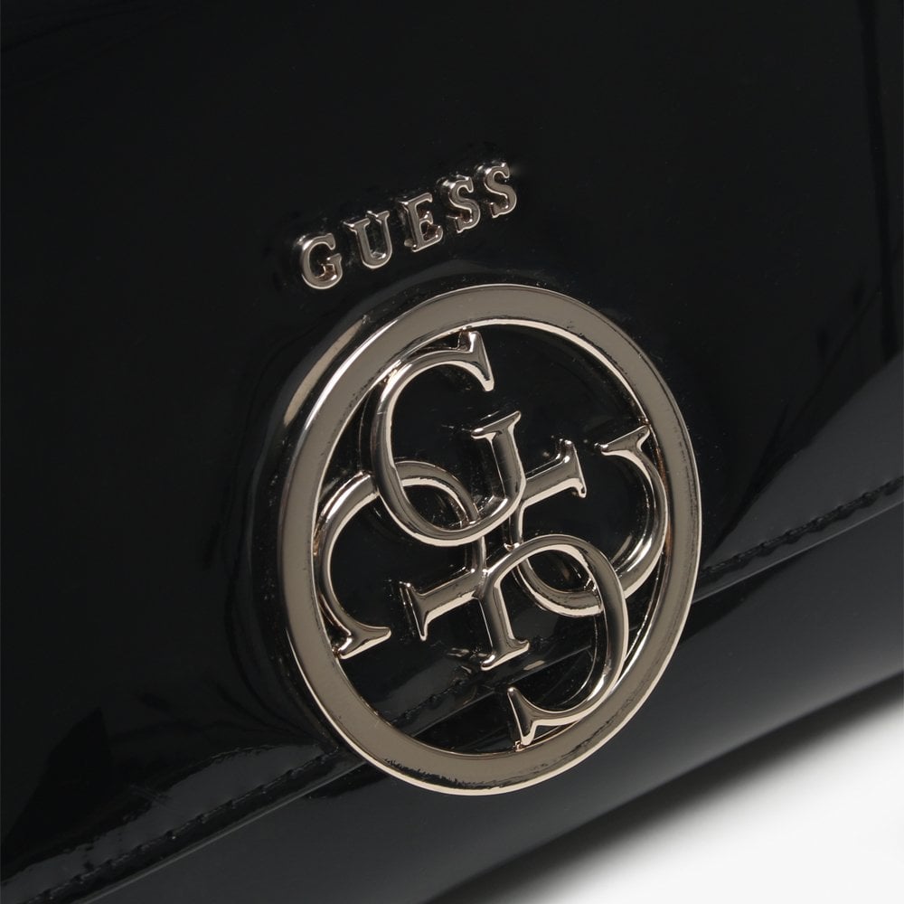 Kamryn Trifold Black Patent Purse