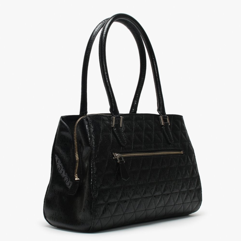 Tabbi Black Logo Satchel Bag