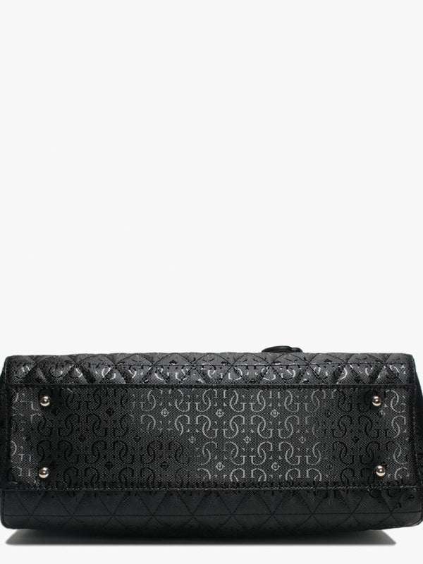Tabbi Black Logo Satchel Bag