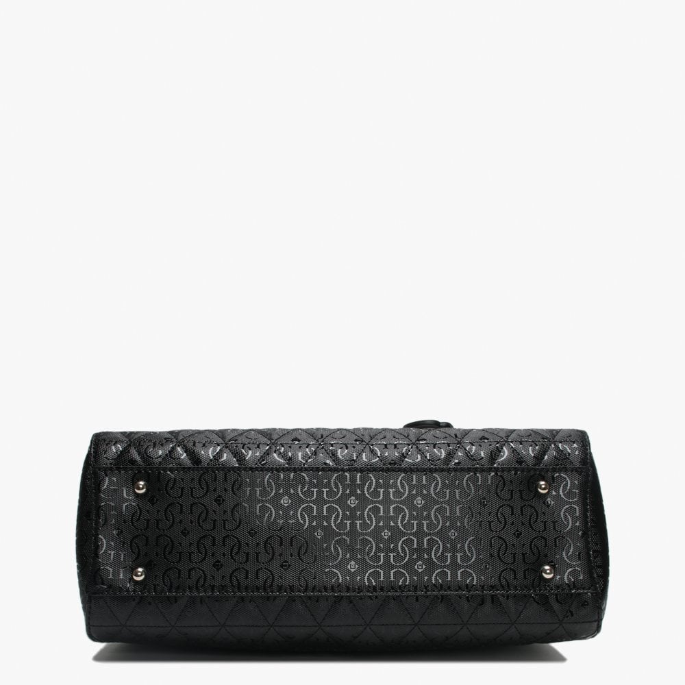 Tabbi Black Logo Satchel Bag