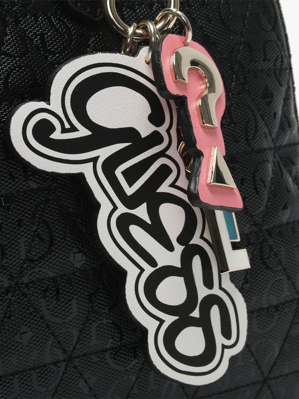 Tabbi Black Logo Satchel Bag