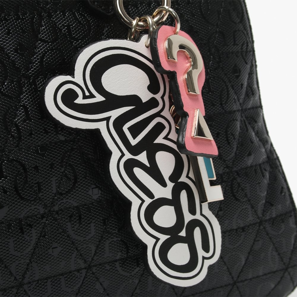 Tabbi Black Logo Satchel Bag