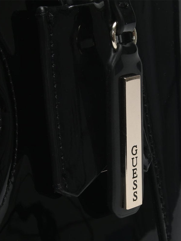 Kamryn Black Patent Tote Bag