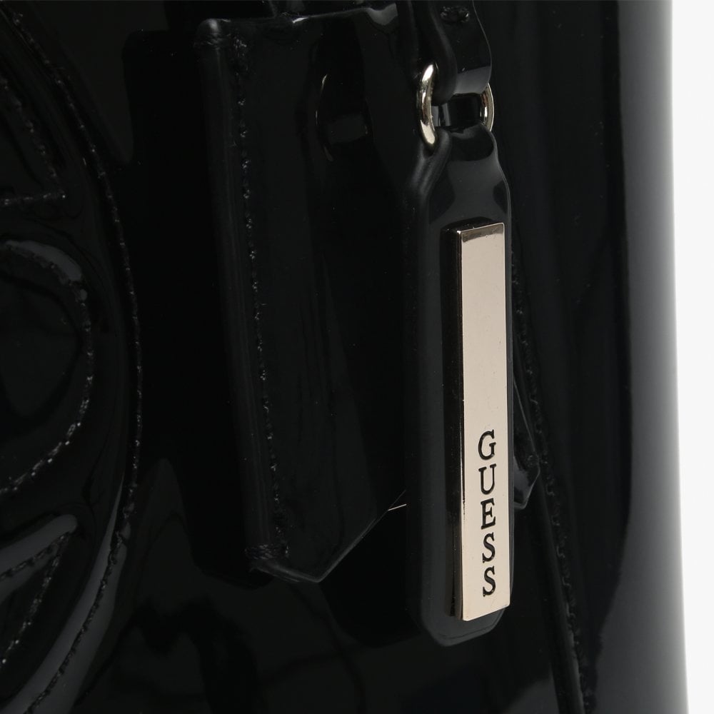 Kamryn Black Patent Tote Bag