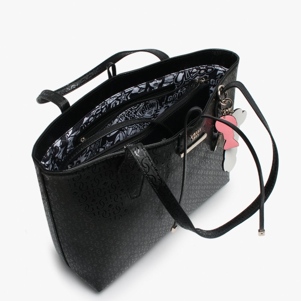 Tabbi Black Logo Tote Bag