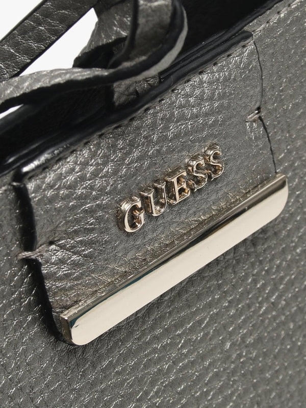Bobbi Pewter Logo Reversible Tote Bag