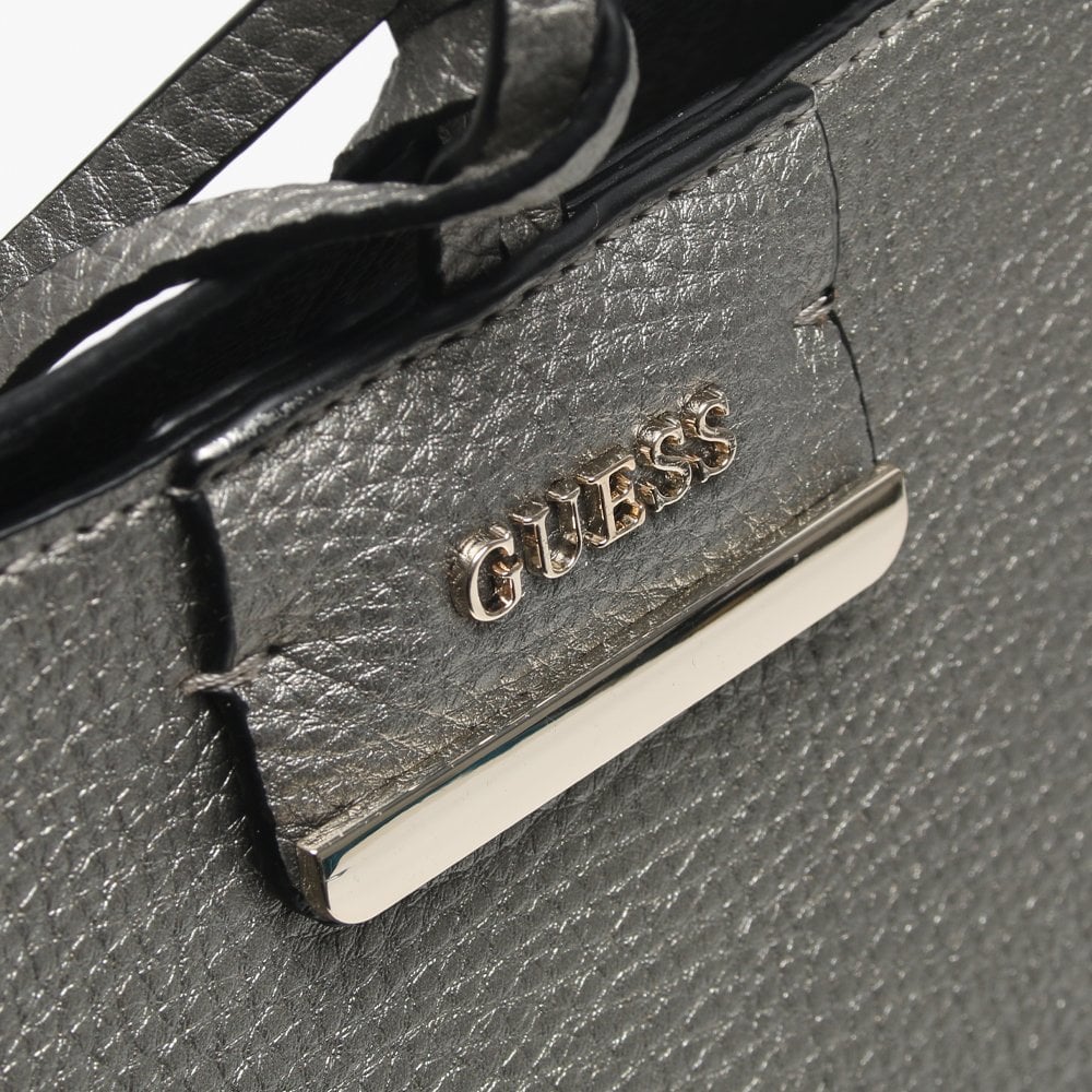Bobbi Pewter Logo Reversible Tote Bag