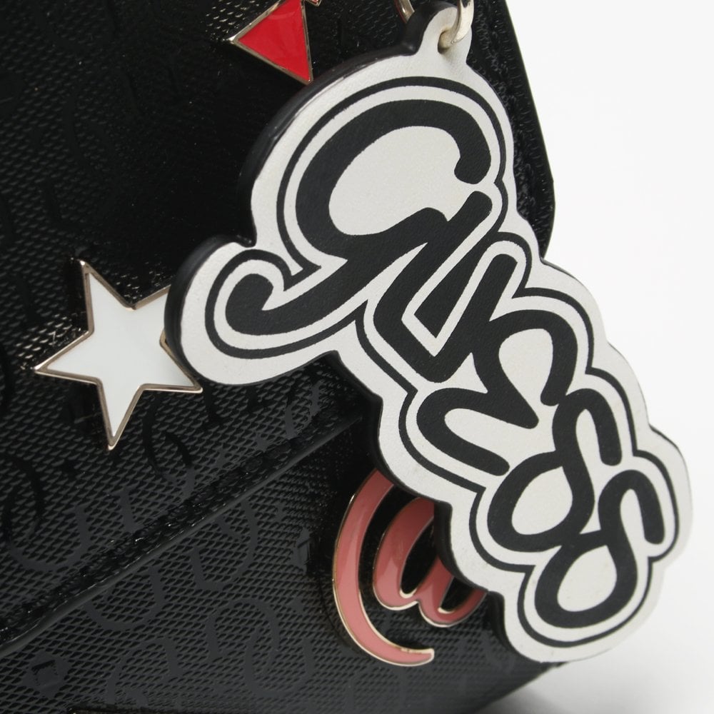 Tabbi Black Logo Motif Shoulder Bag