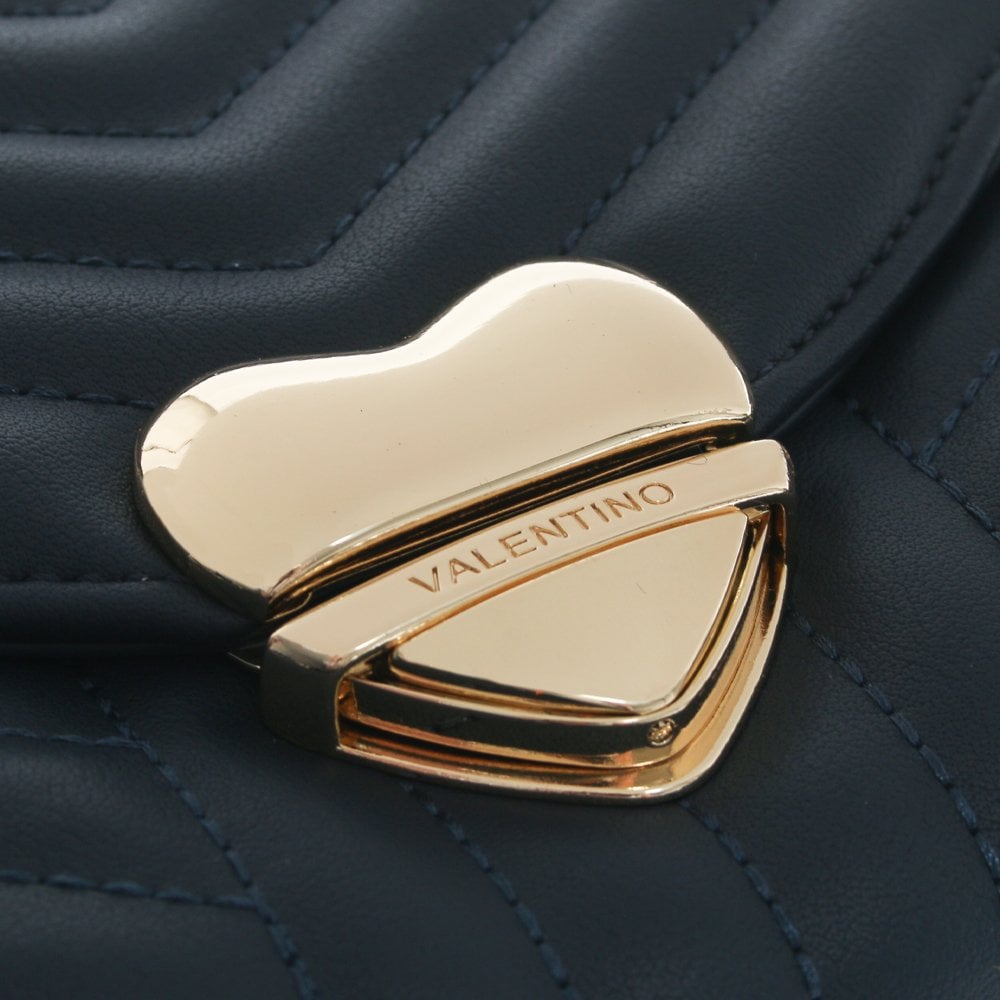 Small Rapunzel Blue Quilted Shoulder Bag