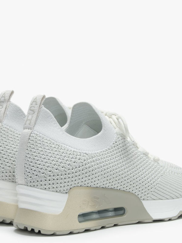 Lunatic White Marble Knitted Trainers