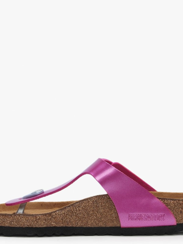 Gizeh Electric Metallic Magenta Birko-Flor Toe Post Sandals