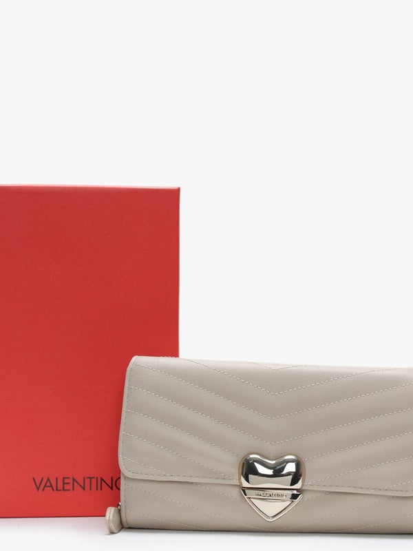 Rapunzel Quilted Beige Zip Around Wallet