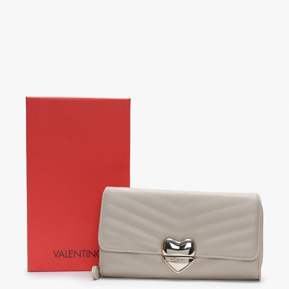 Rapunzel Quilted Beige Zip Around Wallet