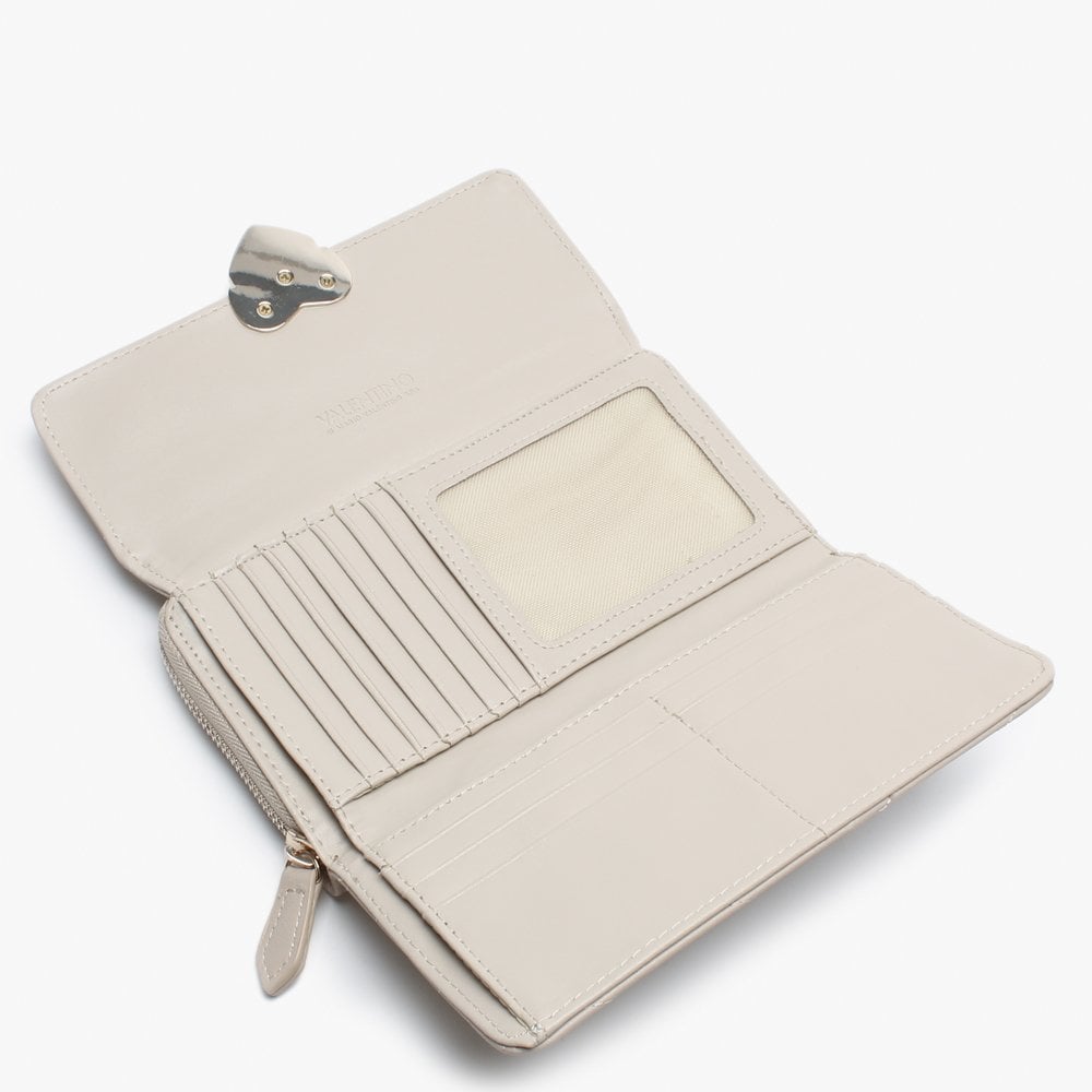 Rapunzel Quilted Beige Zip Around Wallet