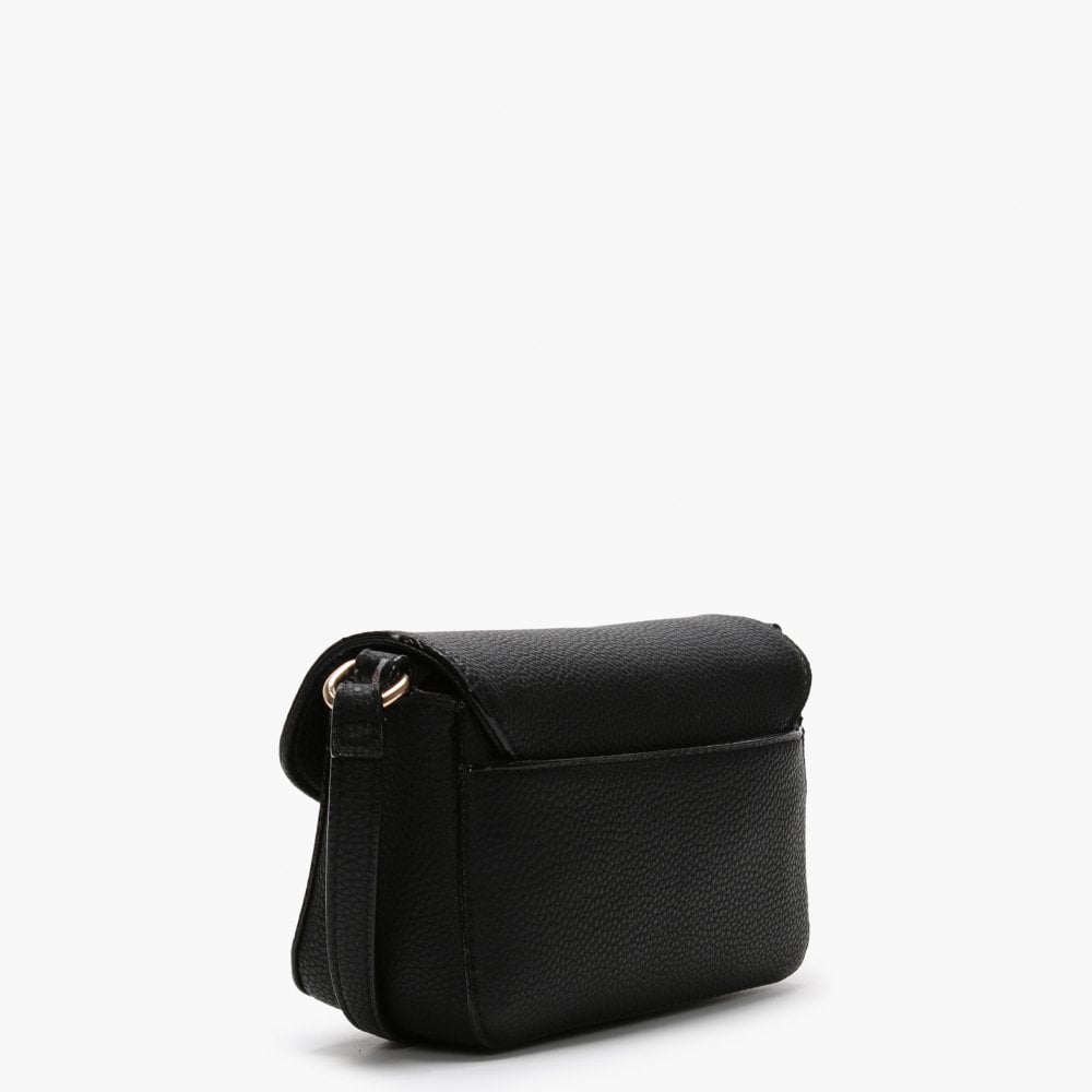 Lilo Black Padlock Cross-Body Bag