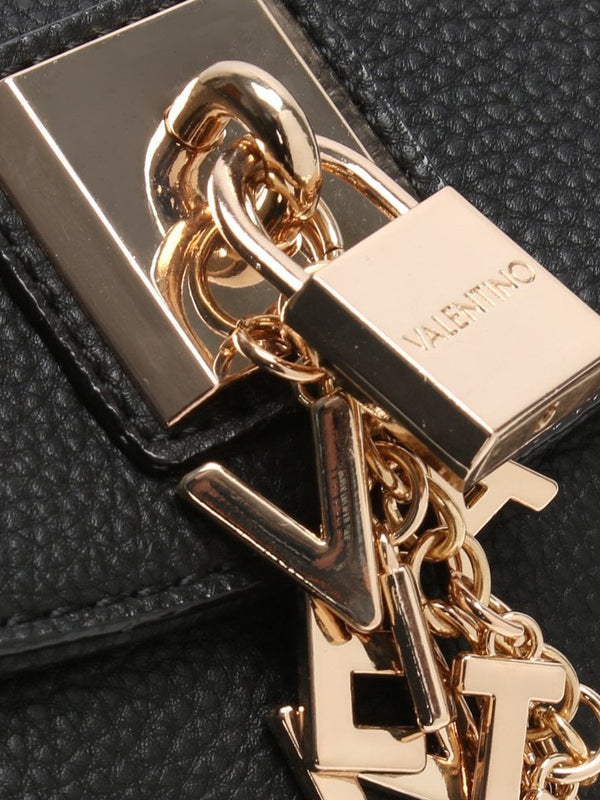 Lilo Black Padlock Cross-Body Bag